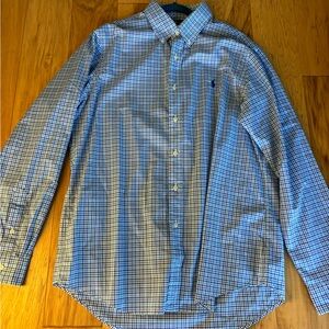 Ralph Lauren Men's Blue Checkered Shirt